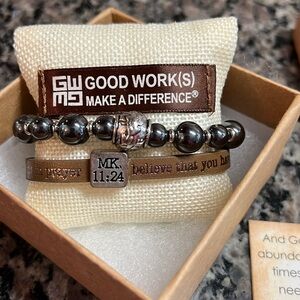 Good Works Make a Difference bracelets New